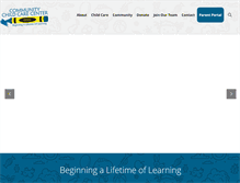 Tablet Screenshot of communitychildcare.org